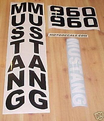 Decals Stickers for Mustang Skid Steer 940 960 